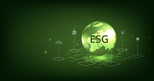 Concepto ESG ambiental, social y de gobernanza