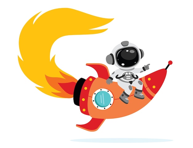 El concepto del espacio con un astronauta