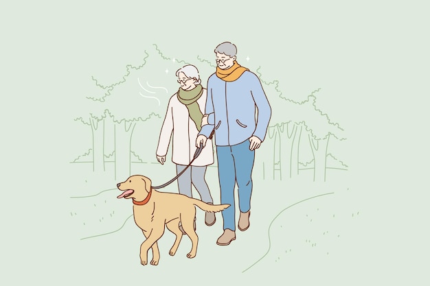 Concepto de estilo de vida feliz de personas mayores