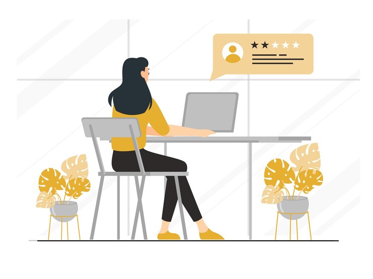 Concepto de evaluación de las opiniones de los clientes