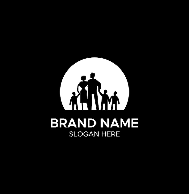 Concepto de familia de logotipo con diseño de plantilla vectorial