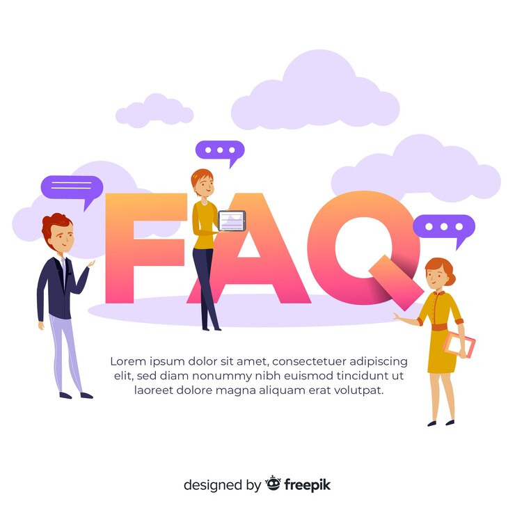Vector concepto de faq