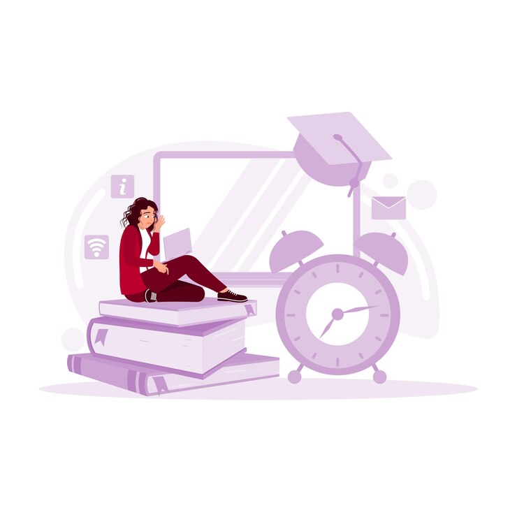 Vector el concepto de fecha límite el personaje tiene miedo de no poder terminar el proyecto a tiempo.