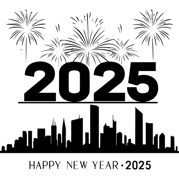 Concepto de Feliz Año Nuevo 2025