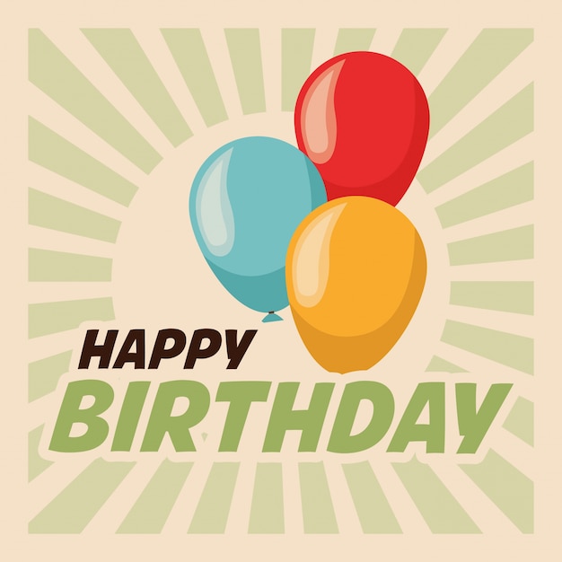 Concepto de feliz cumpleaños