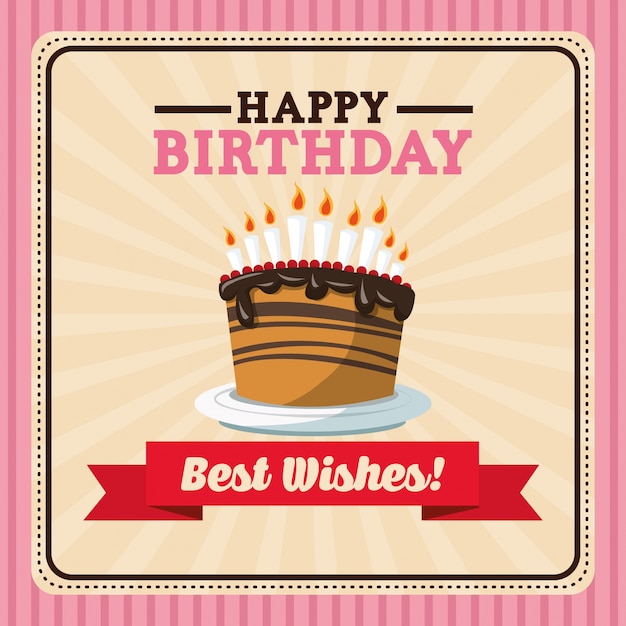 Concepto de feliz cumpleaños