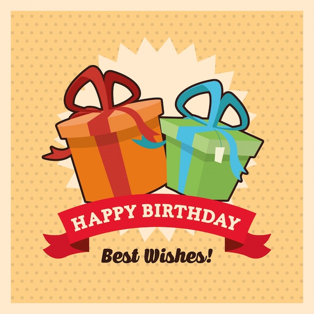 Concepto de feliz cumpleaños