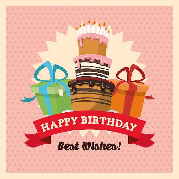 Concepto de feliz cumpleaños