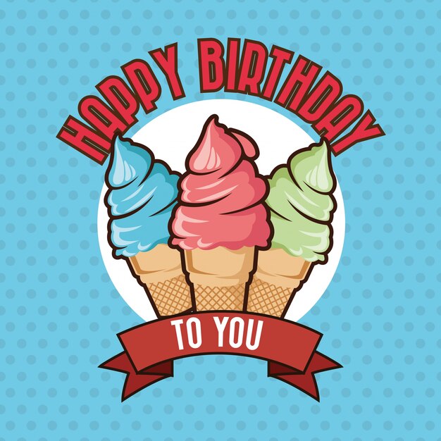 Concepto de feliz cumpleaños