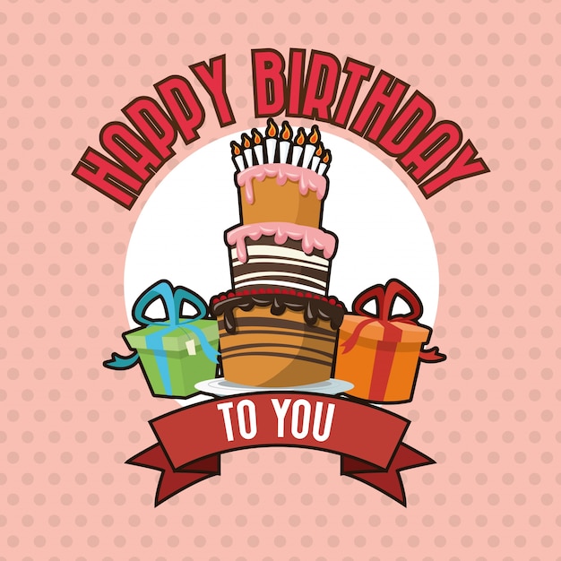 Concepto de feliz cumpleaños