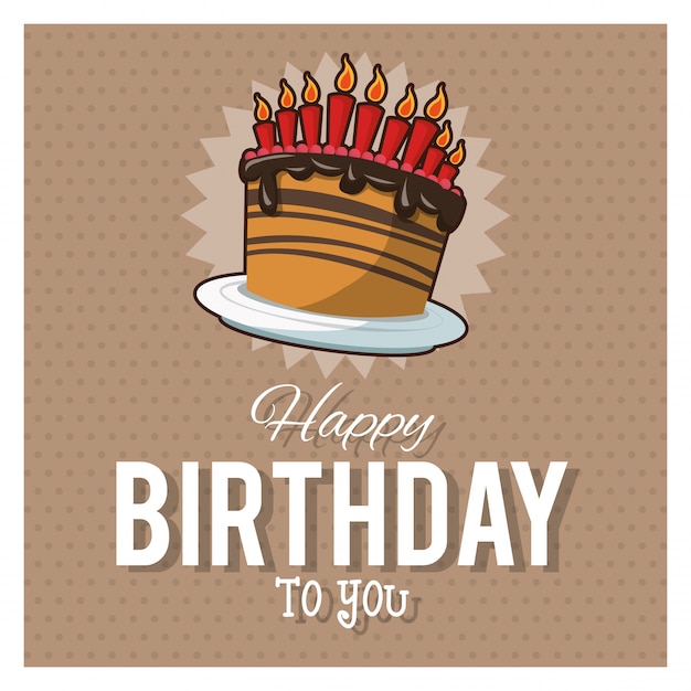 Concepto de feliz cumpleaños