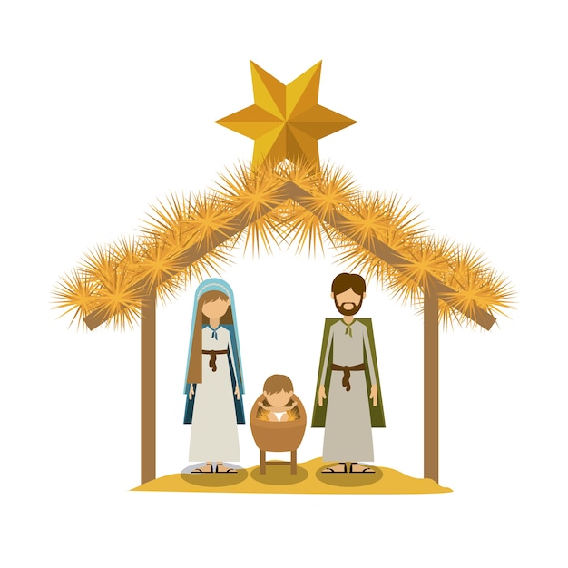 Vector concepto de feliz navidad con iconos de decoración