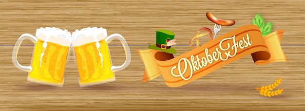 Concepto festival de la cerveza oktoberfest.