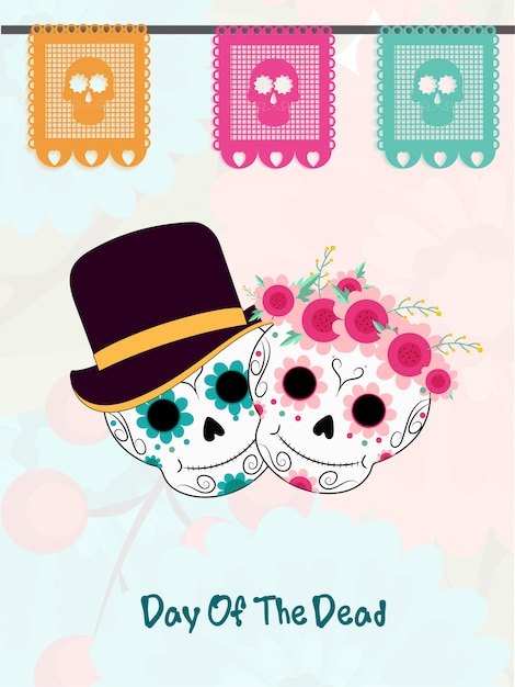 Concepto del festival dia de los muertos.