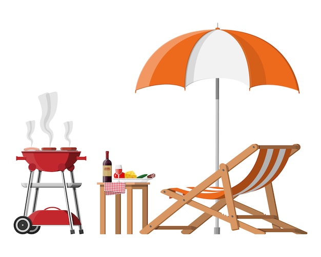 Concepto de fiesta barbacoa