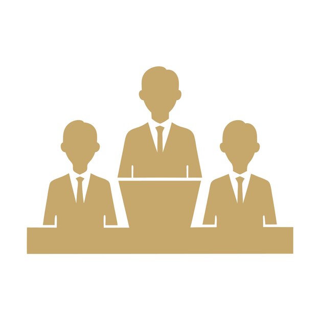 Concepto de finanzas de negocios con equipo de marketing Discusión Diseño de ilustraciones de estilo vectorial
