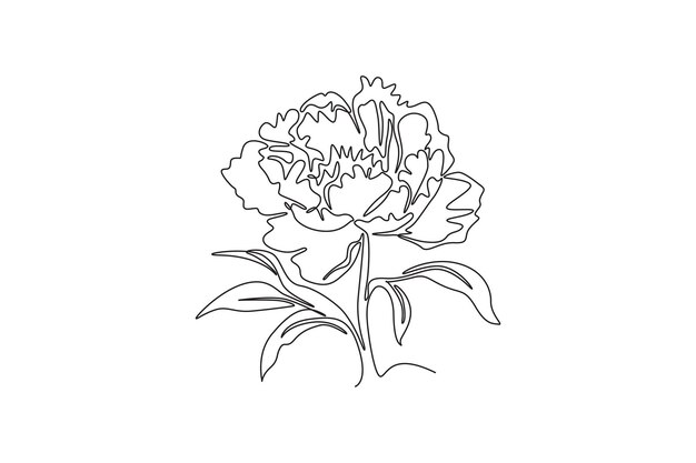 Concepto de flor de peonía decorativa impresible para la decoración del hogar impresión de carteles de arte de pared