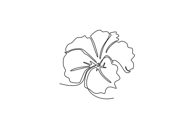 concepto de flor de petunia decorativa para el arte del cartel de decoración de paredes del hogar