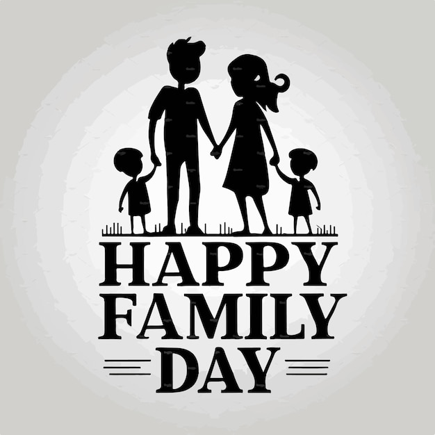 Concepto de fondo del día feliz de la familia