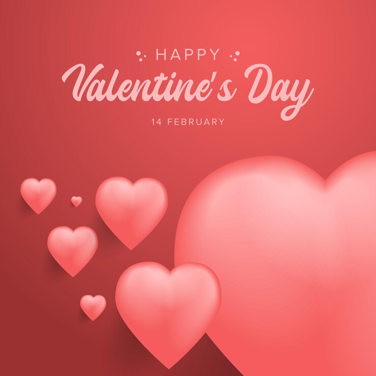 concepto de fondo del día de san valentín en un estilo vectorial realista perfecto para su necesidad de diseño en el evento festivo del 14 de febrero