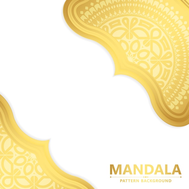 Concepto de fondo elegante mandala blanco