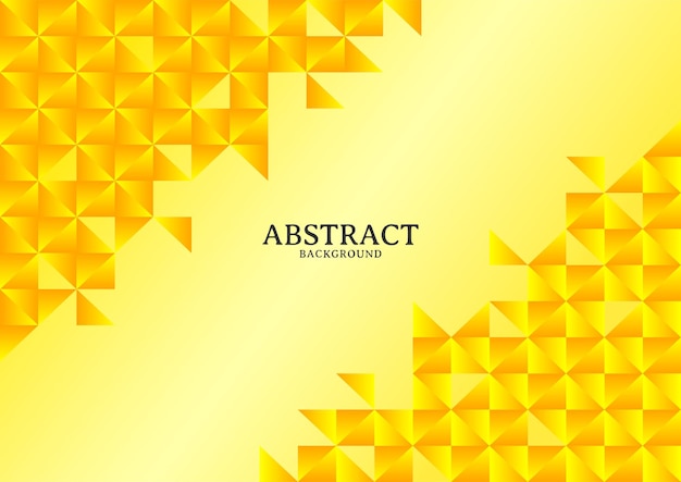 Concepto de fondo geométrico amarillo abstracto, plantilla de diseño de fondo geométrico