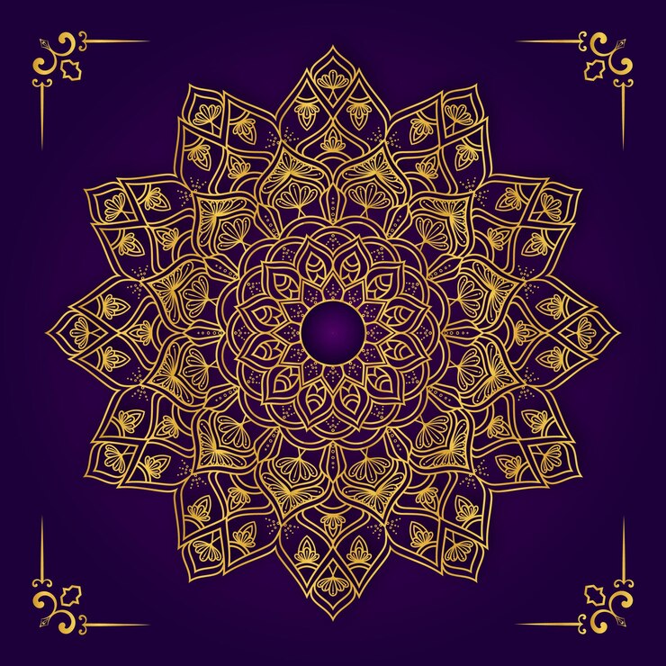 Concepto de fondo de mandala de lujo