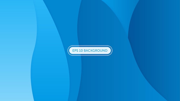 Concepto de fondo moderno abstracto de onda azul dinámica EPS 10 Vector libre