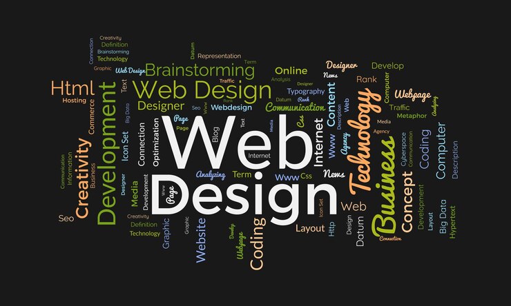Vector concepto de fondo de nube de palabras para diseño web optimización de sitios web con ilustración de vector de concepto de rango de página web seo