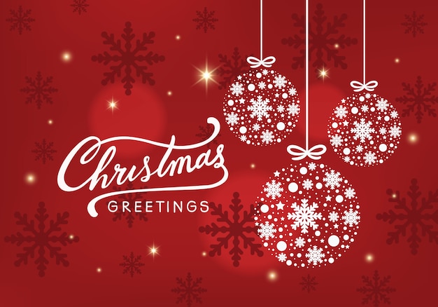 Concepto de fondo rojo feliz Navidad feliz año nuevo.