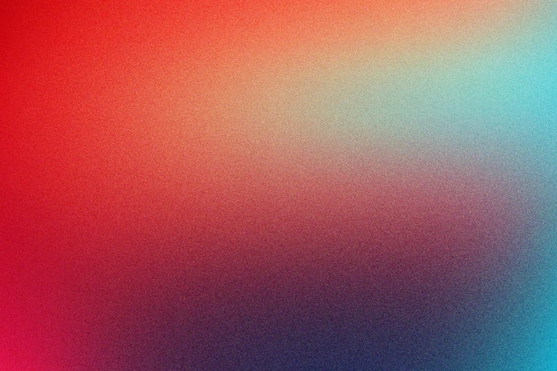 Concepto de fondo de textura granulada con gradiente rojo marrón y cian moderno