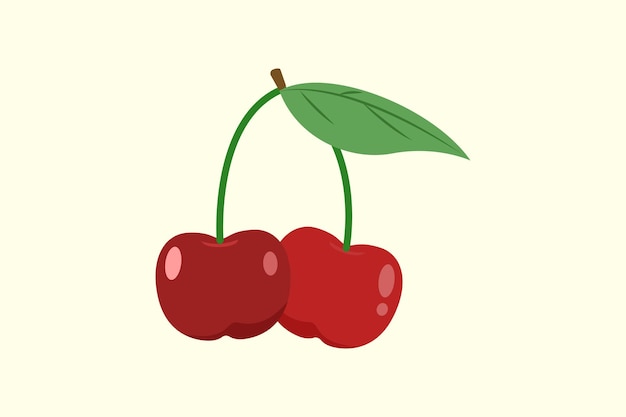 Concepto de frutas Ilustración vectorial plana de colores aislada