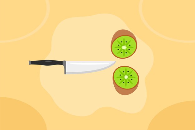 Concepto de frutas Ilustración vectorial plana de colores aislada