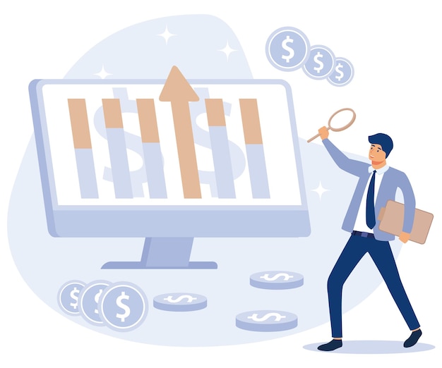 Concepto de ganancias corporativas Sistema de gestión financiera cálculo de ingresos netos