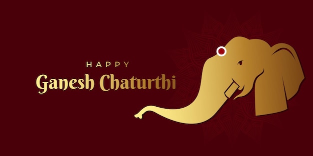 Vector concepto de ganesh chaturthi plano vectorial libre