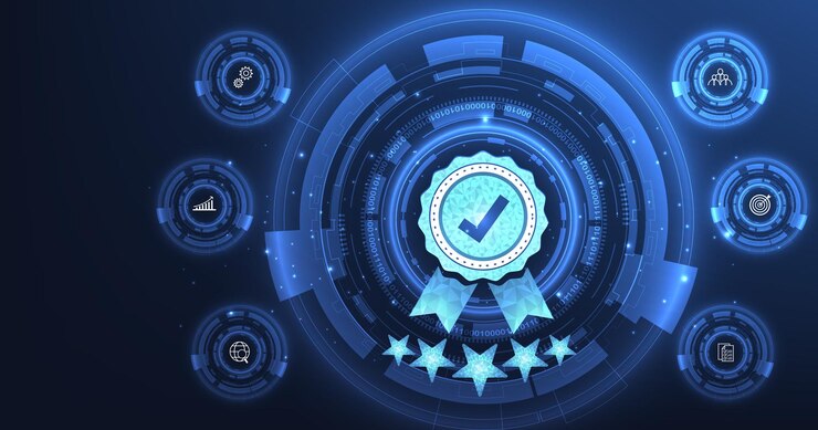 Vector concepto de gestión de la calidad y proceso de validación