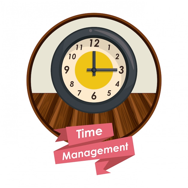 Vector concepto de gestión del tiempo