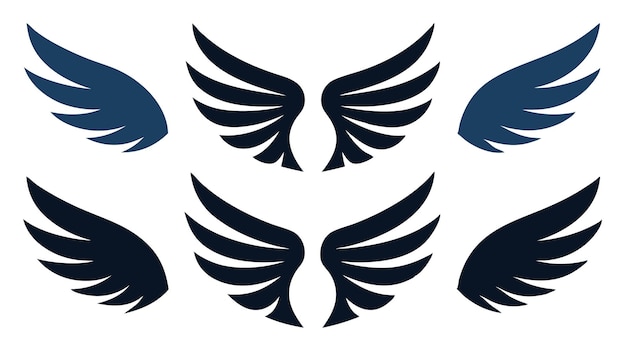Concepto gráfico de las alas de águila premium