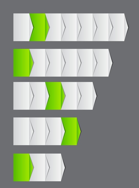 Vector concepto de gráfico de mejoras de procesos de negocio. dibujo vectorial