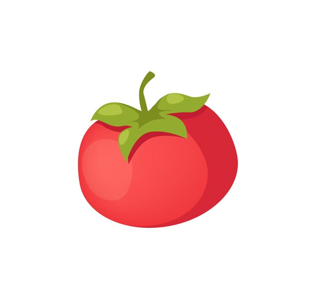 Concepto granja pueblo campo jardín vegetal tomate la ilustración