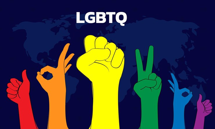 Vector concepto de happy pride day para la comunidad lgbtq lgbt pride typography vector