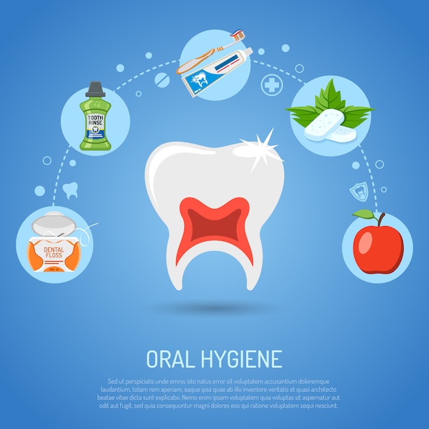 Concepto de higiene bucal