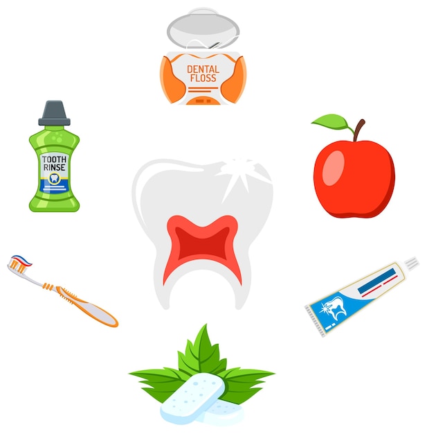 Concepto de higiene bucal