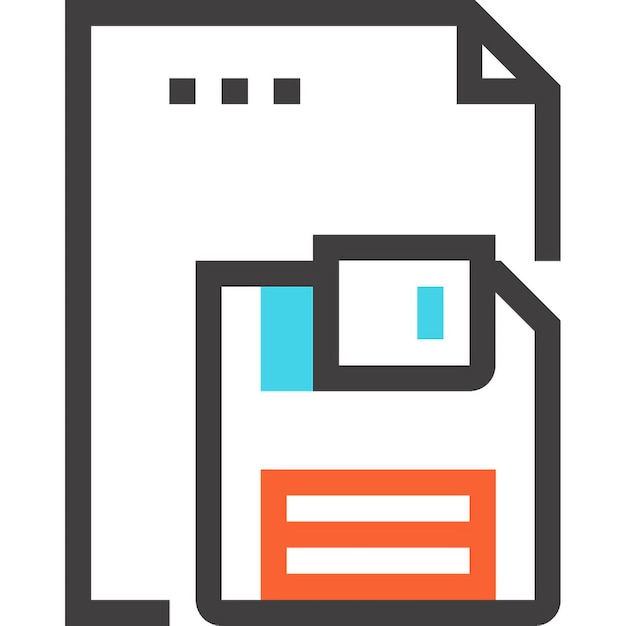 concepto de icono de almacenamiento de documentos