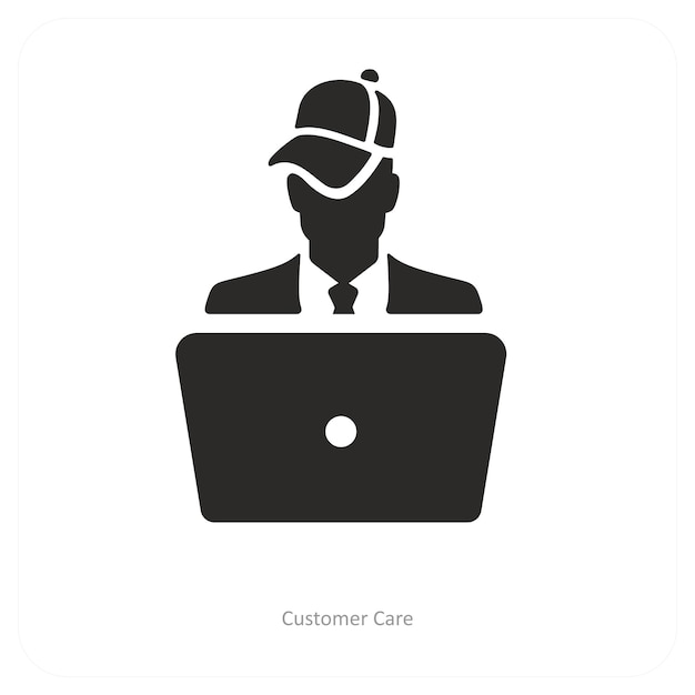 concepto de icono de atención al cliente y soporte