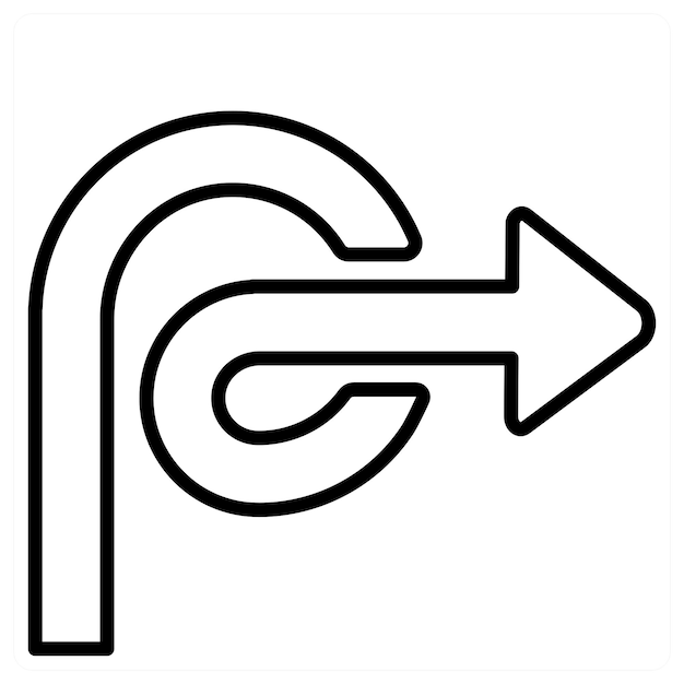 concepto de icono de camino