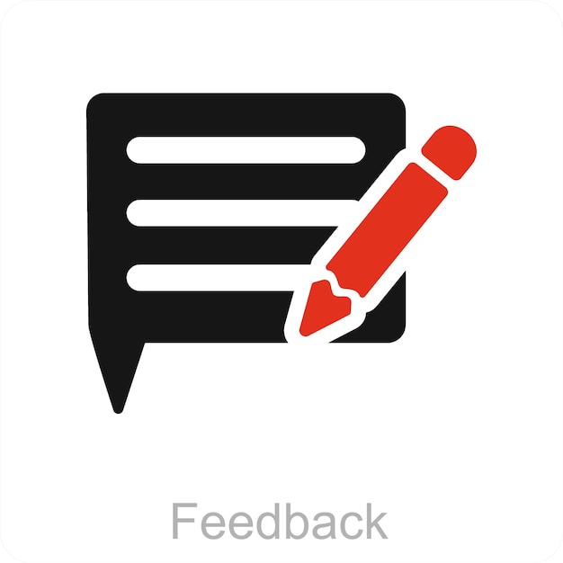 Concepto de icono de comentarios y calificaciones