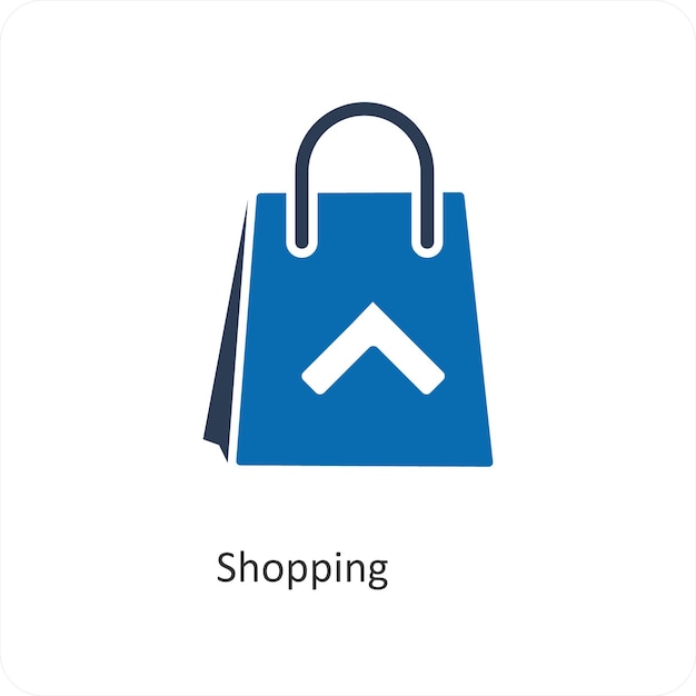 Concepto de icono de compras y ventas
