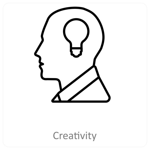 Concepto de icono de creatividad e innovación