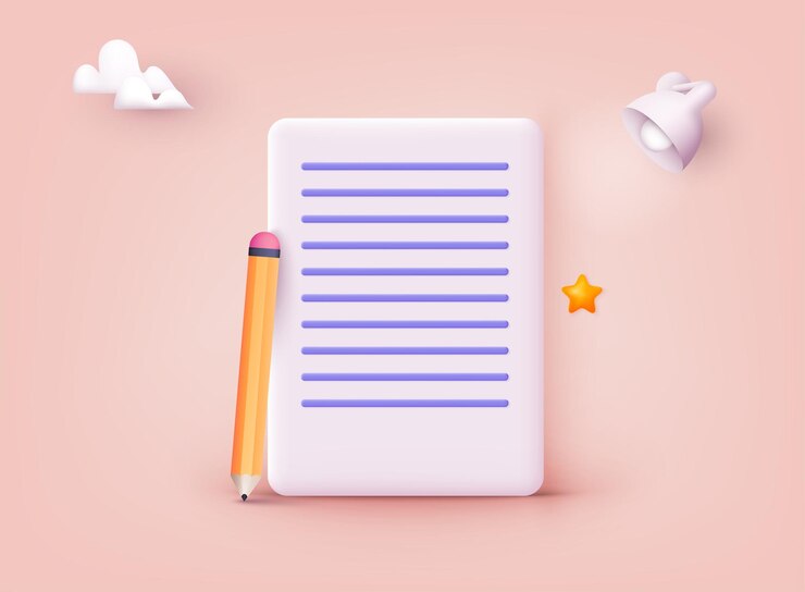 Vector el concepto del icono del documento ilustraciones vectoriales web 3d